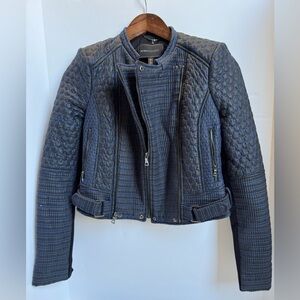 Bcbgmaxazria Runway Pilar Long sleeve Quilted zip up Jacket woman’s XXS